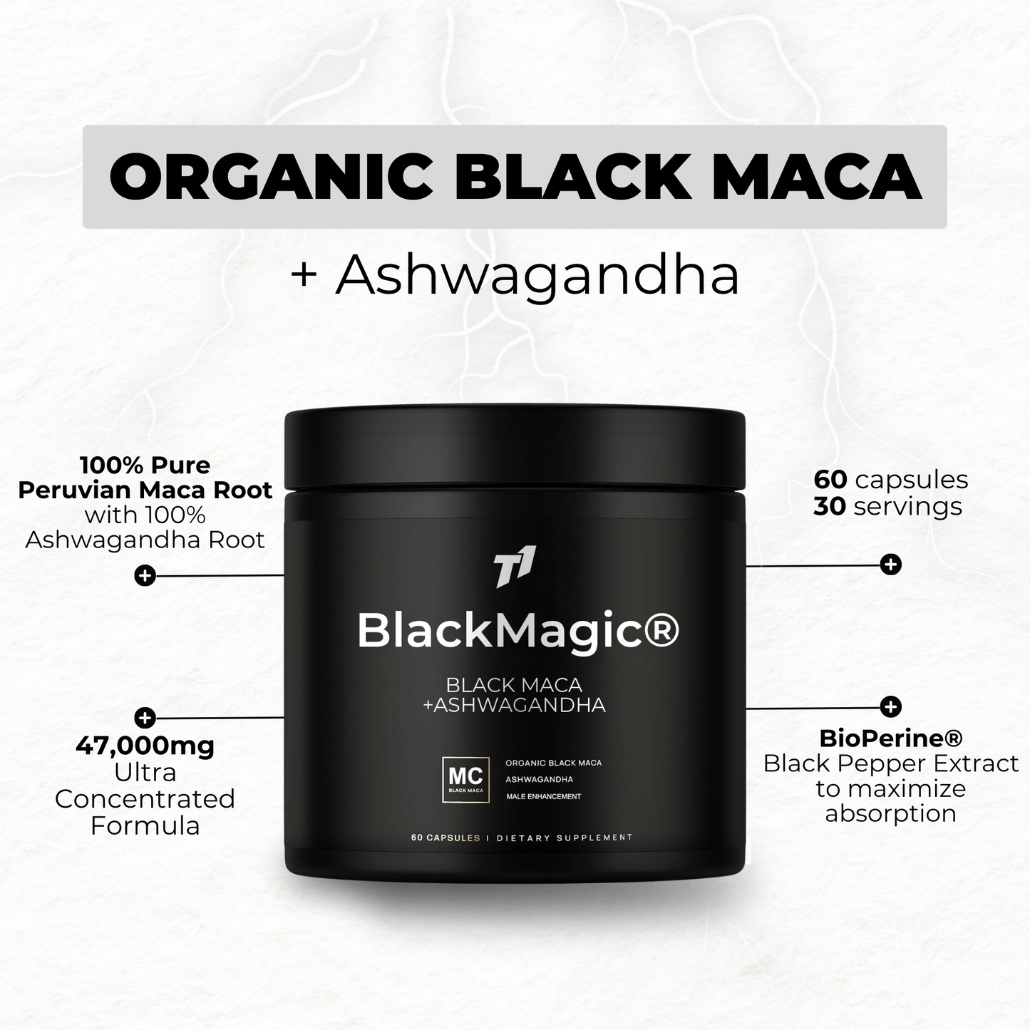T1 Blackmagic® - Black Maca