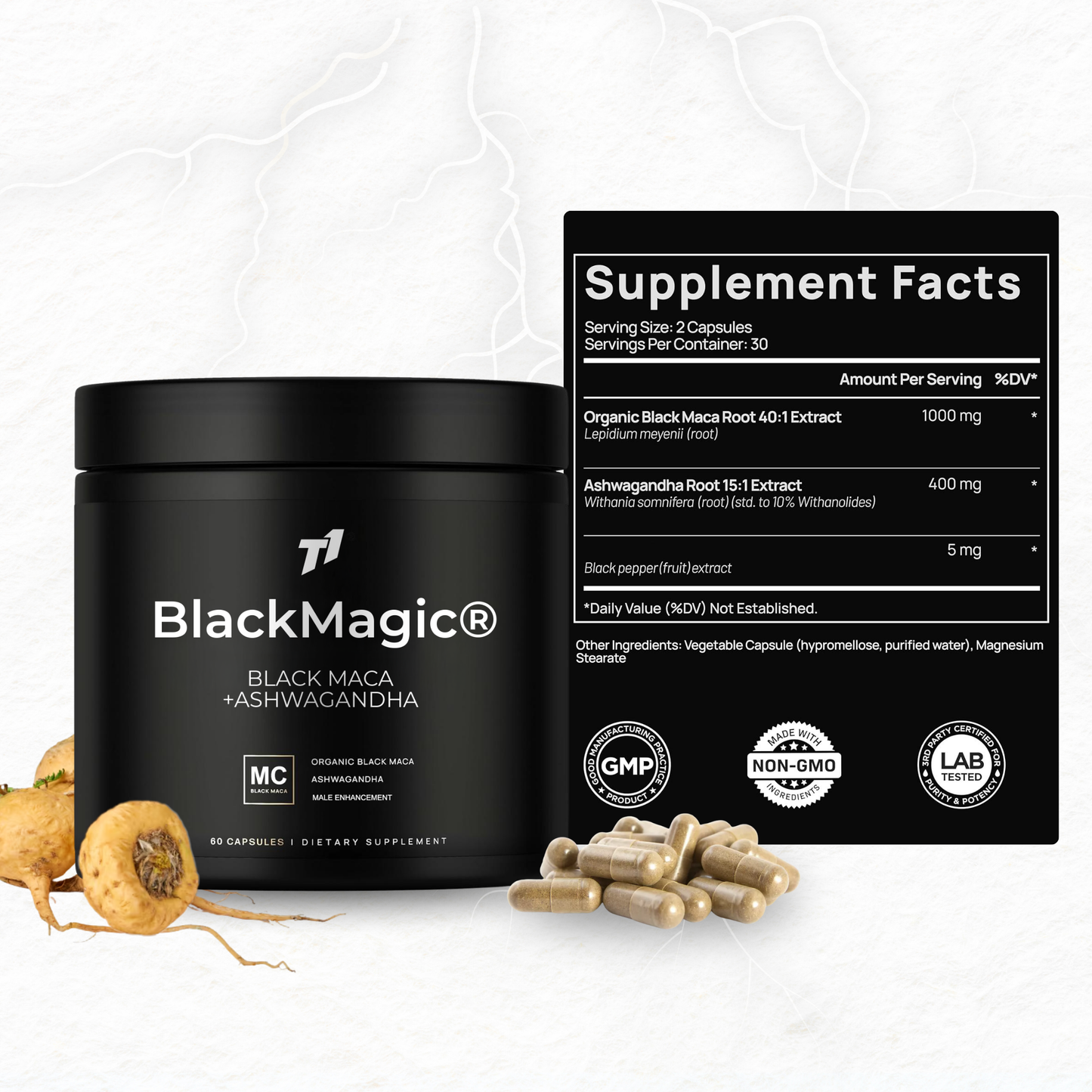 T1 Blackmagic® - Black Maca